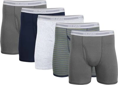 Gildan Men's Underwear Boxer Briefs, 5 Pack - Image 1 of 4