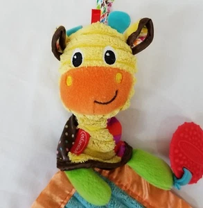 Infantino Giraffa Baby Lovey Coperta di Sicurezza Succhietto Denteether Sonaglio Nastro Giocattolo - Foto 1 di 11