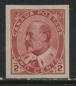 Canada KEVII 1903 2 cents carmine imperf unmounted mint NH VF - Picture 1 of 1