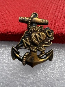 WWII Sterling NNC US Navy Nurse Corps Insignia Hat Pin Anchor Acorn Oak Leaf - Picture 1 of 14