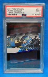 2017 PANINI TORQUE # TV2 Jimmie Johnson PSA 9 MINT # 91163950 TRACK VISION-RED - Picture 1 of 3