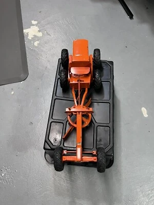 Doepke Model Toys Adams Road Grader 1948 Brilliant Orange 1st Year! 1:12 Scale. - Image 1 of 4