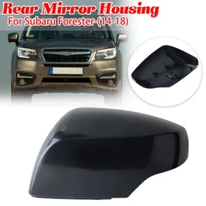 Left Side Upper Part Mirror Cover Unpainted Black For Subaru Forester 2014-2018 - Picture 1 of 9