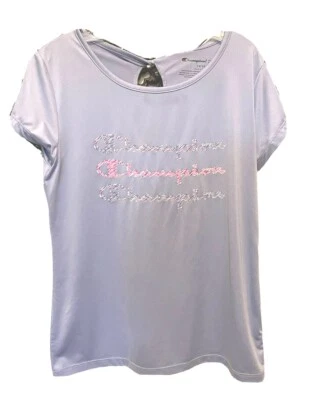 Top de niña 14/16 Champion Athleticwear trasero ojo de cerradura púrpura  Foto 1 de 4