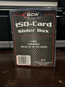 BCW 150 Kartengröße Schieberbox stapelbar Kunststoff Sammelkarten Aufbewahrungsbox - Bild 1 von 2