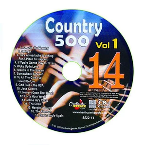   KARAOKE CHARTBUSTER CD+G COUNTRY 500 CB8532 VOL.1 DISC # 14 - Picture 1 of 1
