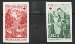 Francia. MNH Yvert 1661/62. 1970. Serie Completa. Ohne Dentar. Magnifica. Yve - Bild 1 von 1
