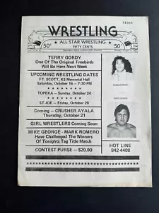 National Wrestling Alliance Program - Memorial Hall, Kansas City October 1982 - Picture 1 of 3