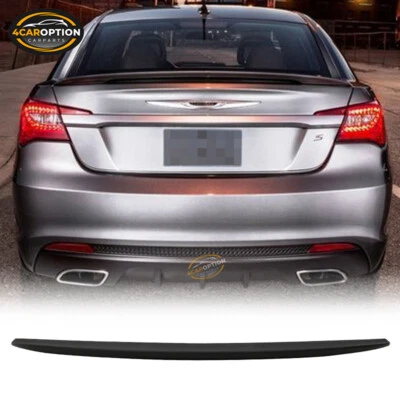 Fits 11-14 Chrysler 200 4-Door Flush Mount OE Trunk Spoiler Wing - ABS - Image 1 of 4