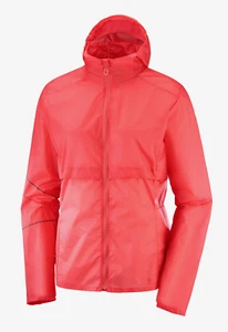 Salomon Women's Elevate Aero Full Zip Hoodie Wind Breaker Running Jacket Medium - Picture 1 of 8