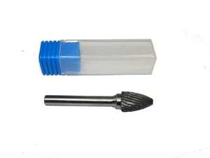 INDUSTRIAL QUALITY 6MM SHANK CARBIDE BURR 1/2" DIA DOUBLE CUT SF-13 ROTARY TOOLS - Picture 1 of 2