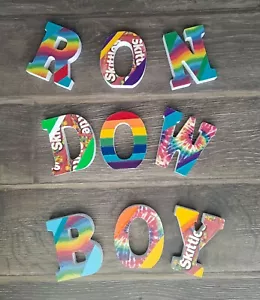 Rainbow Monogram Wooden Letter for Tiered Tray or Decor for Gay Pride LGBTQ+ - Picture 1 of 13