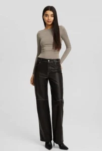 Body Bershka para mujer manga larga con lados reunidos Reino Unido mediano nuevo con etiquetas - Imagen 1 de 17