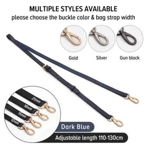 WUTA Bag Strap Replacement Genuine Leather Purse Strap Transformation Handbag - Picture 1 of 25