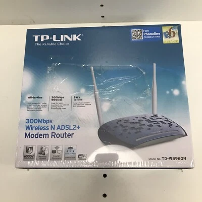 TP-Link TD-W8960N 300 Mbps 10/100 Wireless N Router Sealed in Box - Image 1 of 4