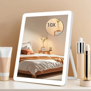 Vanity Mirror with Lights, 12" LED Makeup Mirror with Lights for Bedroom Tableto - Picture 1 of 9
