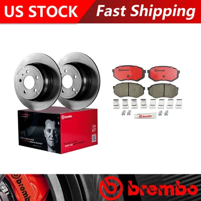 Brembo for 1995-1997 Toyota Tacoma Front Brake Rotors & Ceramic Brake Pads OE - Image 1 of 4