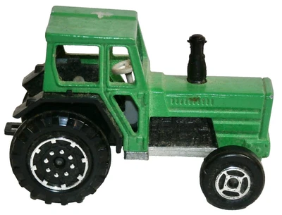 老式主要移动器 #208 绿色 1/65 农场拖拉机 法国 CIRCA 1970 年代制造 — 第 1/4 张图片