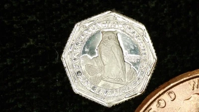 MINIATURE COIN 1915 PANAMA PACIFIC 50 DOLLAR OCTAGON PROOF LIKE STERLING SILVER - Image 1 of 2