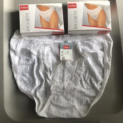 Triumph Amourette белый кружева трусики нижнее белье белье белье ЕС 42 GB 28 США большой - Изображение 1 из 4