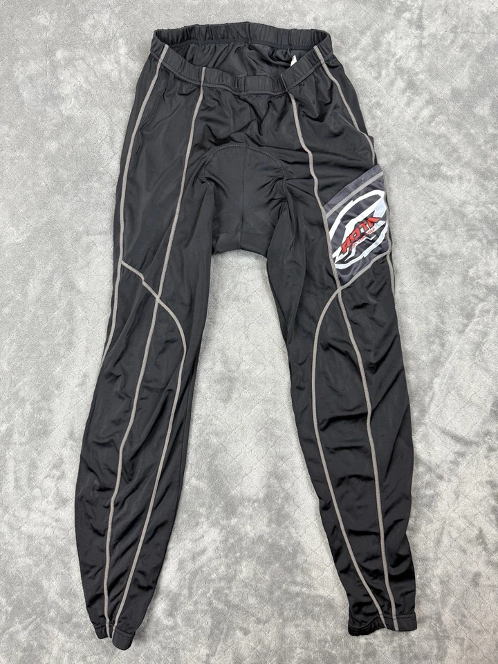 Cycling Padded Tights Long Pants US Men’s Medium Black Stretch Road Bike - Image 1 of 4