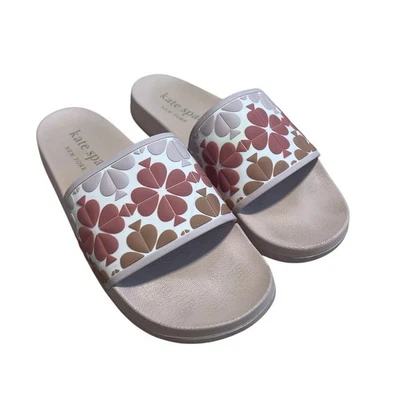 Kate Spade Olympia Slides EE. UU. Mujer 9 B Rosa Picas Elevadas Textura Foto 1 de 4