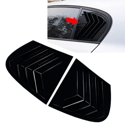 Heckscheiben-Lamellenrollladen-Zierleiste für BMW 1er E87 05-11 Schwarz glänzend - Image 1 of 4