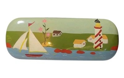 Gafas pintadas a mano para velero y faro estuche rígido  Foto 1 de 4
