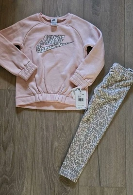 NIKE Niña 2 Piezas Sudadera Legging Estampado Camuflaje Conjunto Talla 6x, L, Rosa Eco Nuevo con Etiquetas Foto 1 de 4
