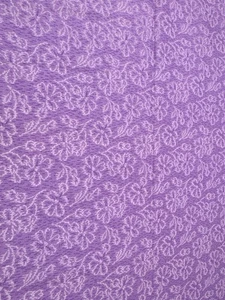 Purple Floral Cotton Fabric 16x18" Quilting Craft Sewing Material Soft Durable - Picture 1 of 4