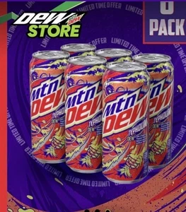 MTN DEW TYPHOON 6 Pack Mountain Dew Six Cans Tropical Punch In Hand - Picture 1 of 2
