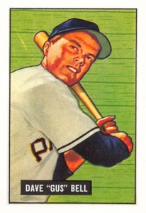1986 Card Collectors Company 1951 Bowman Reprint #40 Dave Bell NM-MT Pirates - Picture 1 of 2