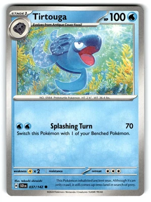 2024 Pokemon Tirtouga #37/142 - Image 1 of 2