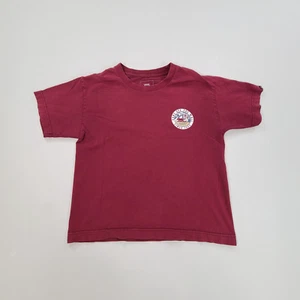 Vans Shirt Boys Medium Red Classic Fit Casual Skating Comfort Youth Kids - Picture 1 of 9