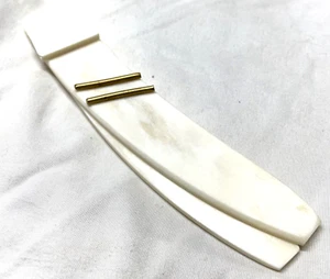 Vorgeformte Rinderknochen gerade Rasierwaagen für breitere Rasierklingen mit Hardware - Bild 1 von 5