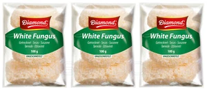 3 DIAMOND White Fungus Dried Chinese Mushrooms Tremella Fuciformis Packs 100g - Picture 1 of 7