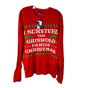 National Lampoon Ugly Christmas Sweater - I Survived The Griswold Family Size XL - Picture 1 of 8