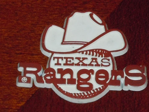 TEXAS RANGERS Vintage Old MLB RUBBER Baseball FRIDGE MAGNET Standings Board Cover
