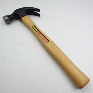 Vintage Stanley Hickory 51-616 Klauenhammer 16 Unzen glatter Kopf Hergestellt in den USA - Bild 1 von 5