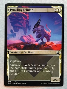 MTG Zendikar Rising Prowling Felidar (Showcase) 294 NM/M - Picture 1 of 1