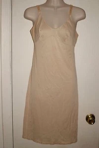 VINTAGE SEARS Full Slip Beige Anti-Cling Sz 32 * VG+++ - Picture 1 of 4