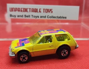 Hot Wheels Amarillo PACIN' PACER Colores Voladores Blackwalls Base Hong Kong 1977 Coche - Imagen 1 de 10