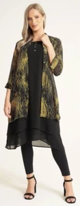 Saloos Stylish Triple Layer Shirt Dress UK size 14 Lightweight Jacket RRP £69 - Picture 1 of 4