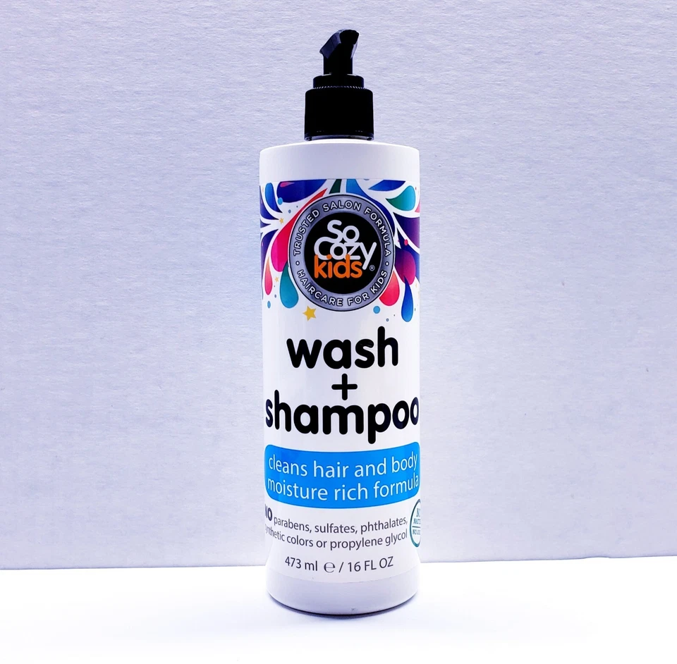 SoCozy Wash + Champú para Niños Limpia Cabello y Cuerpo, 16 Fl Oz Foto 1 de 4