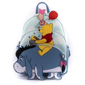 NWT Loungefly Winnie the Pooh 95th Anniversary Triple Pocket Mini Backpack