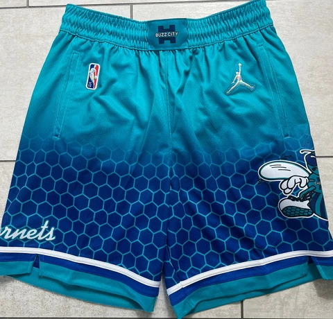 Men's Nike Jordan Charlotte Hornets City Edition Swingman Shorts Size 38 Large Cover