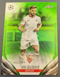 TOPPS CHROME UCC 23-24, IVAN RAKITIC, NEON GREEN WAVE, 62/399 - Bild 1 von 2