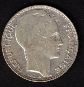 Currency France 10 Francs 1930 - Sterling Silver - Picture 1 of 2