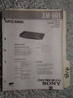 Sony xm-601 service manual original repair book stereo power amp amplifer