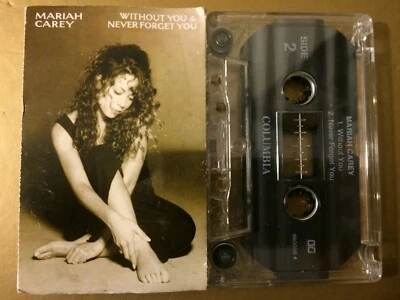 MARIAH CAREY RARE Australian WITHOUT YOU Card Sleeve Cassette Single - Image 1 of 2